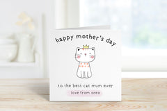 Happy Mother's Day To The Best Cat Mum Ever Card