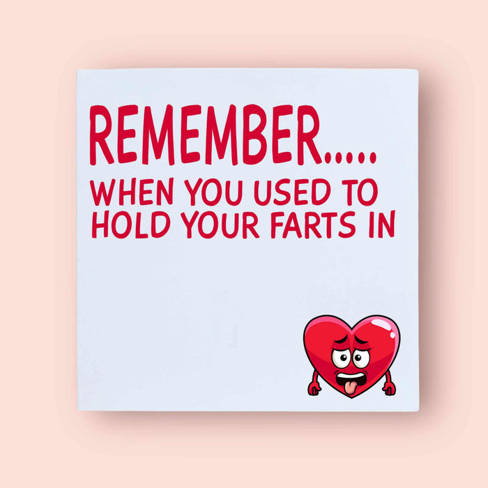 Remember When You Used To Hold Your Farts In - Card