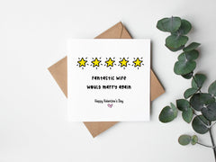 Fantastic Wife - Would Marry Again Valentine's Day Card - The Gifted Panda