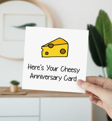 Here's Your Cheesy Anniversary Card - The Gifted Panda