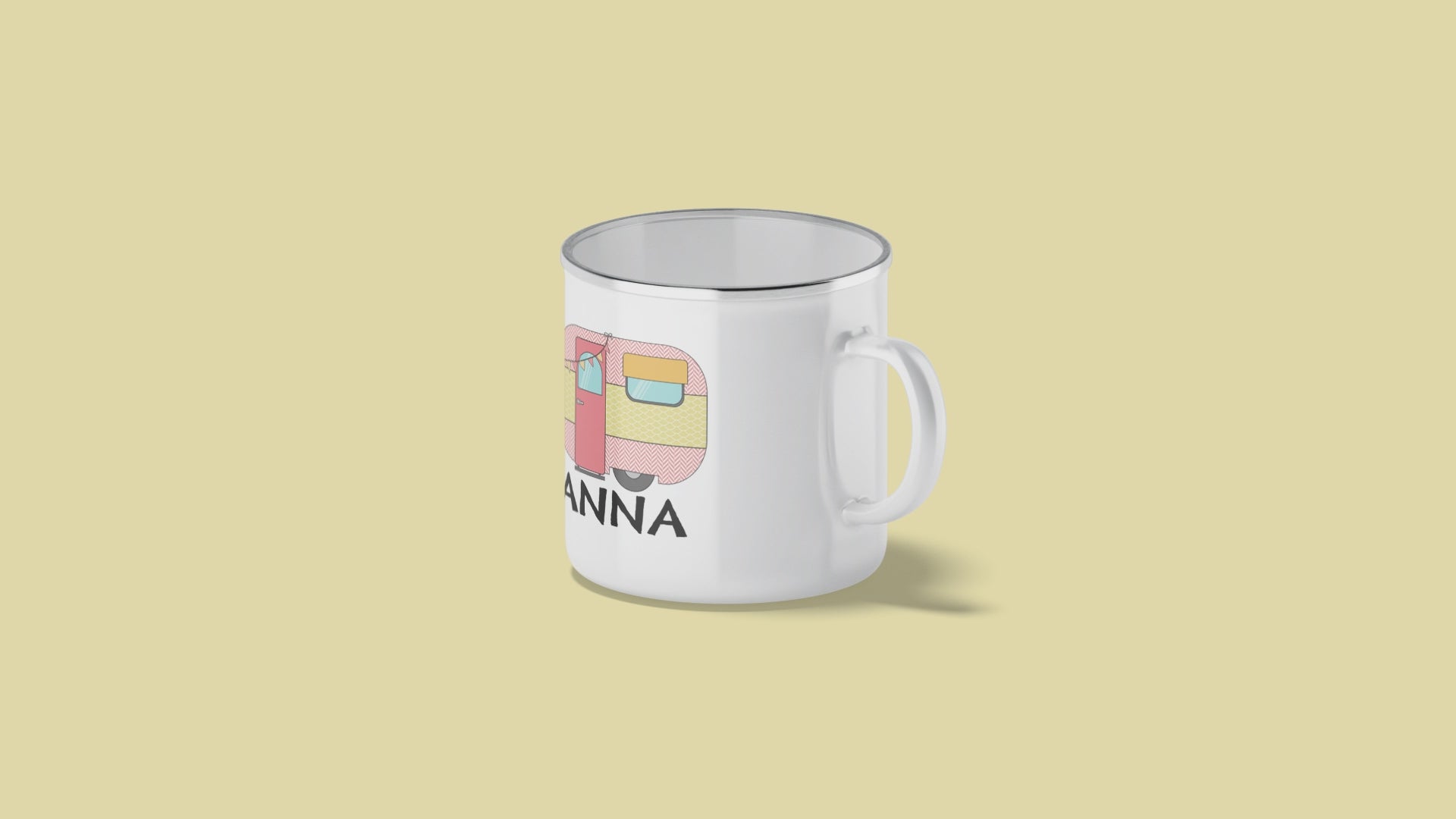 Campervan Enamel Mug
