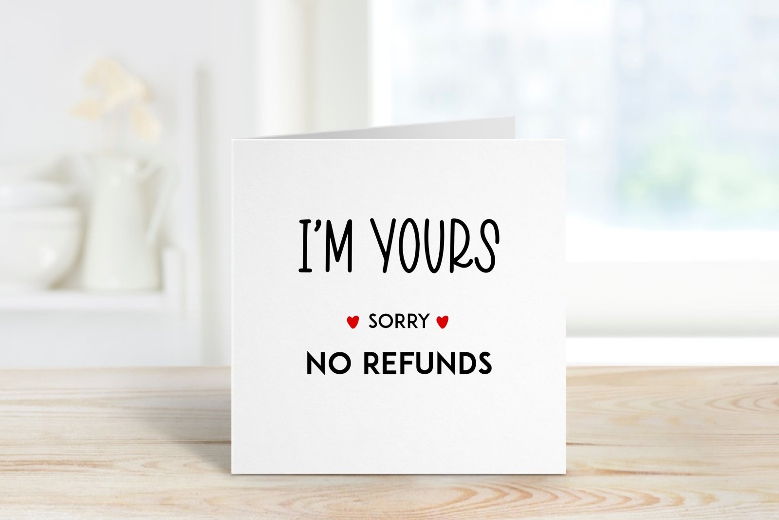 Sorry No Refunds Card - The Gifted Panda