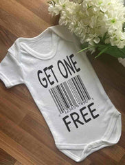 Buy One Get One Free - Funny Twins Baby Vests (2 Pack)