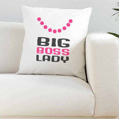 Big Boss Lady/Man Super Soft White Cushion - The Gifted Panda