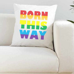 Born This Way White Super Soft Cushion - The Gifted Panda