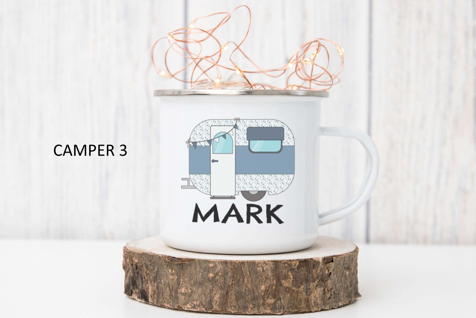 Campervan Enamel Mug - The Gifted Panda