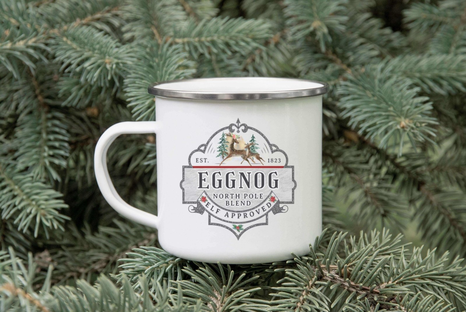 Christmas Drink Enamel Mug - The Gifted Panda
