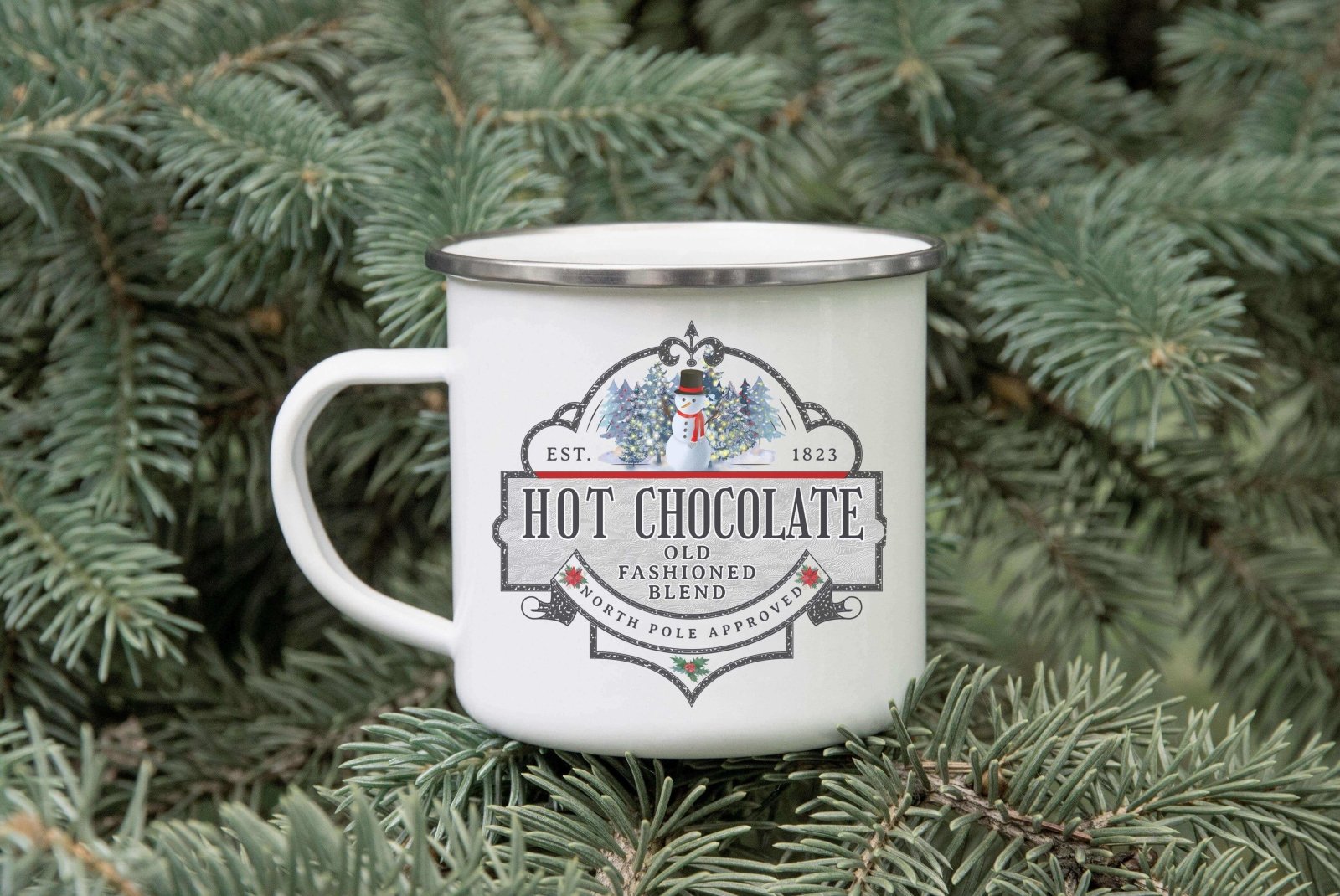 Christmas Drink Enamel Mug - The Gifted Panda