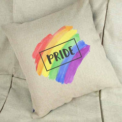 LGBTQ+ Pride Linen Cushion Cover - The Gifted Panda