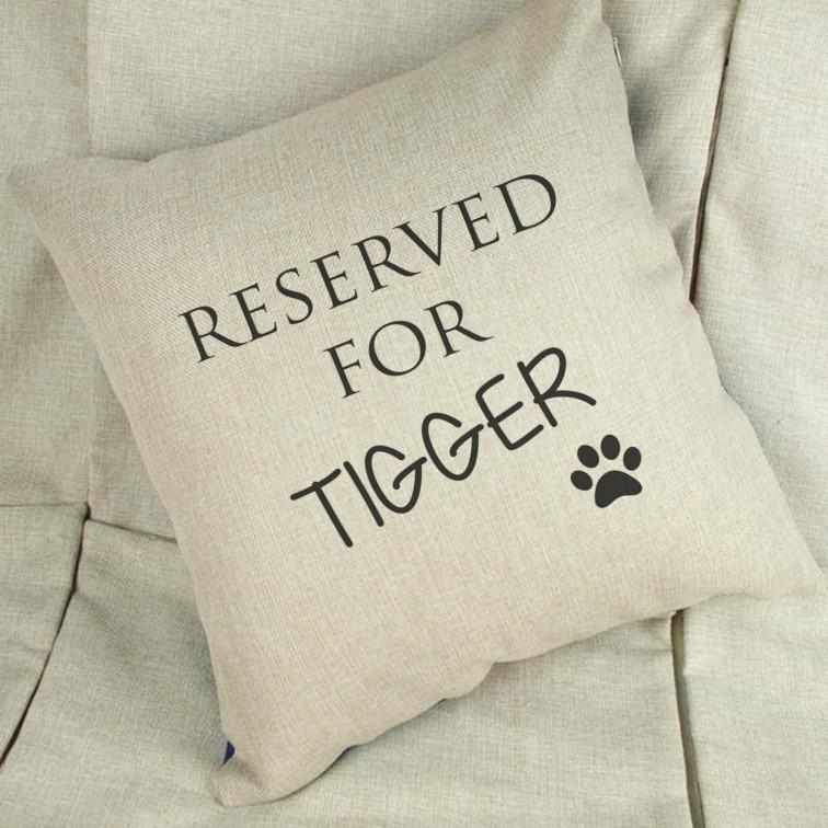 Personalised Reserved For Pet Linen Cushion Cover - The Gifted Panda